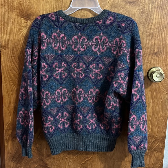 Vintage wool fair isle sweater - Picture 5 of 6